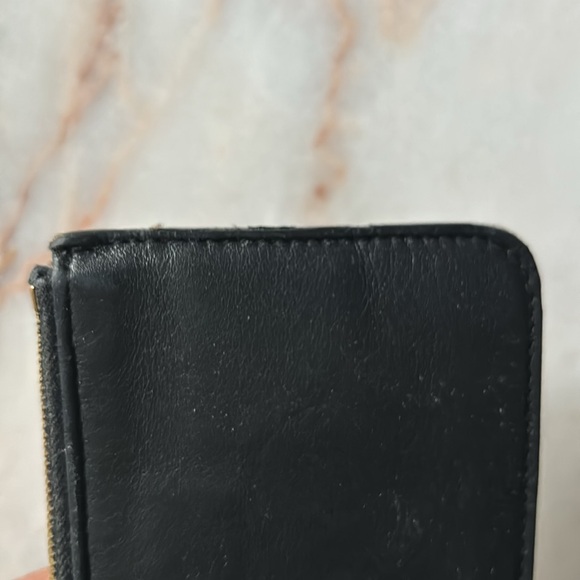 FENDI BLACK LEATHER KEY CHAIN CARD WALLET - Picture 8 of 16